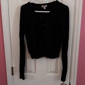 3/$20 Arizona Jean Company Black Cotton Cardigan